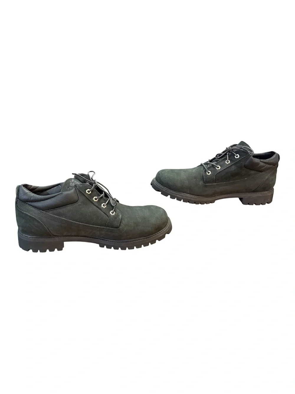 Timberland Classic Oxford Waterproof Boots Black Nubuck Lug Sole Men's Size 13